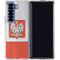 Poland Flag Distressed Galaxy Z Fold6 Clear Case